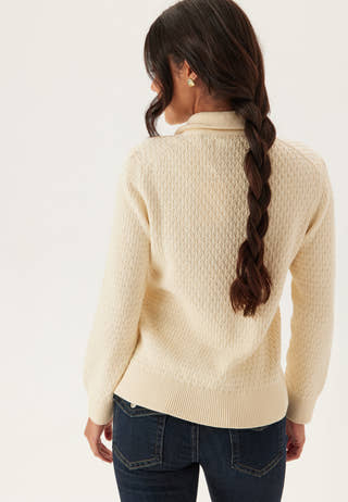 Cotton Textured Half-zip