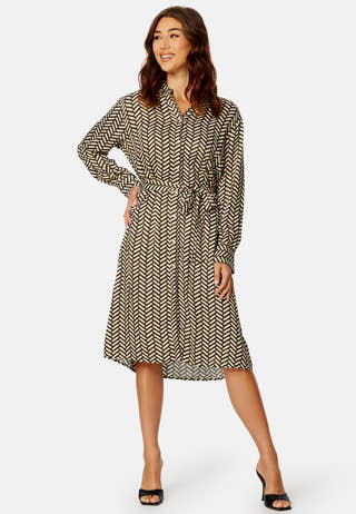 Geometric Shirt Dress
