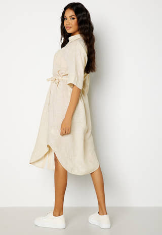 Linen Chambray Shirt Dress