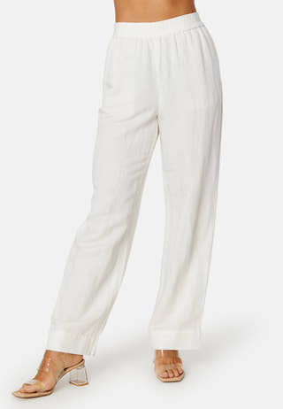 Linen Viscose Pull-On Pants