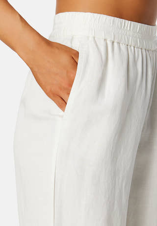 Linen Viscose Pull-On Pants