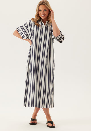 Os Striped Caftan Dress