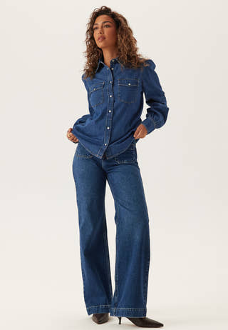 Reg Puff Sleeve Denim Shirt