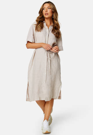 Relaxed Linen Shirt Dress