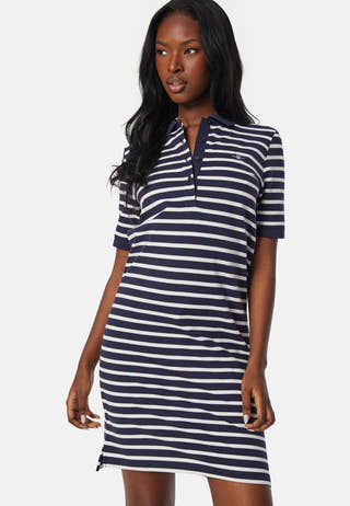 Striped Shield Pique Dress