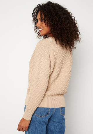 Texture Cotton V-Neck