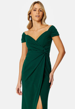 Bardot Knot Front Maxi Dress