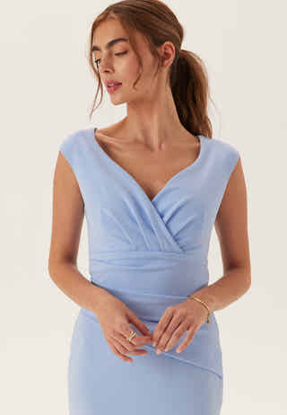 Bardot Pleat Maxi Dress