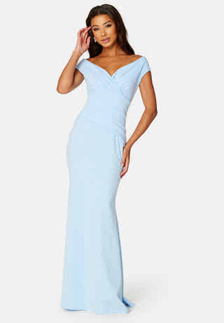 Bardot Pleat Maxi Dress