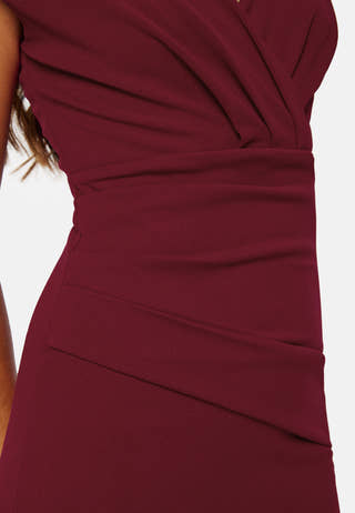 Bardot Pleat Maxi Dress