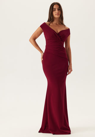 Bardot Pleat Maxi Dress