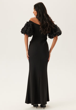 Bardot Maxi Kjole med Volangerm