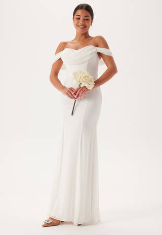 Chiffon Off Shoulder Maxi Dres