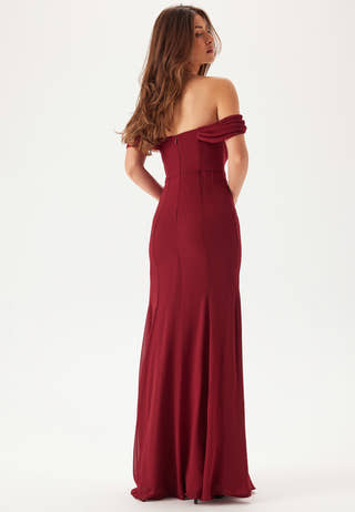 Chiffon Off Shoulder Maxi Dress