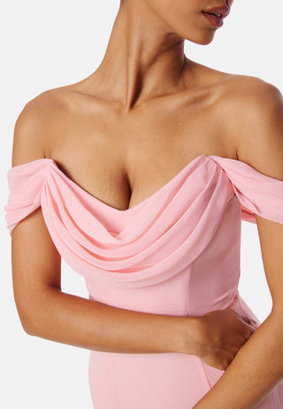 Chiffon Off Shoulder Maxi Dress