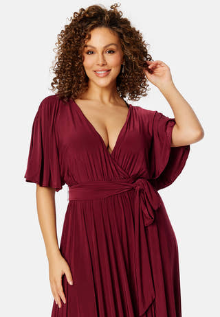 Flutter Sleeve Maxi Dress