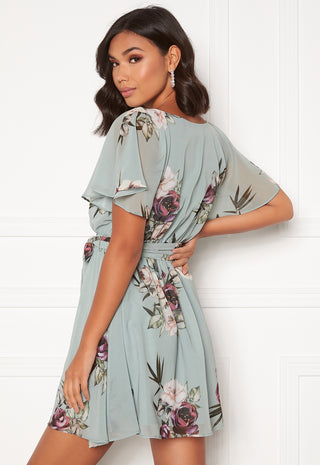 Floral Flutter Skater Dress