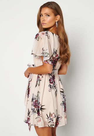 Floral Flutter Skater Dress