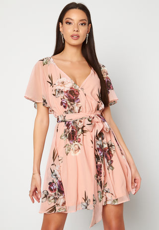 Floral Flutter Skater Dress