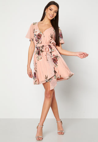 Floral Flutter Skater Dress