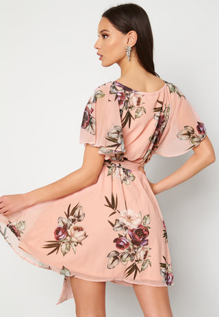 Floral Flutter Skater Dress