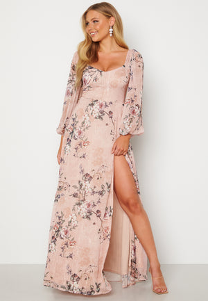 Floral Long Sleeve Maxi Dress