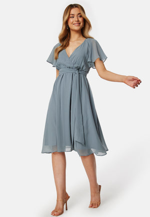 Flutter Chiffon Midikjole