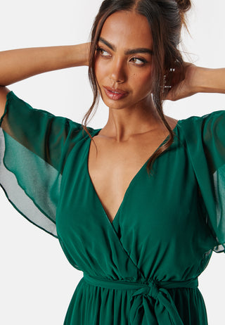 Flutter Chiffon Midi Dress