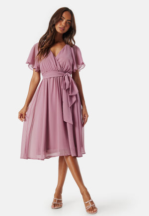 Flutter Chiffon Midikjole
