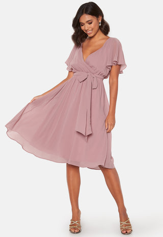 Flutter Chiffon Midi Dress