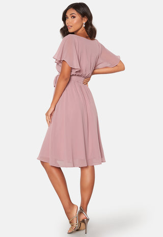 Flutter Chiffon Midi Dress