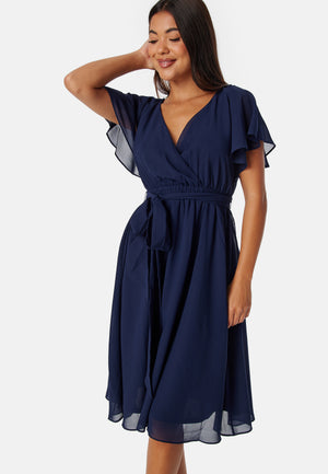 Flutter Chiffon Midikjole
