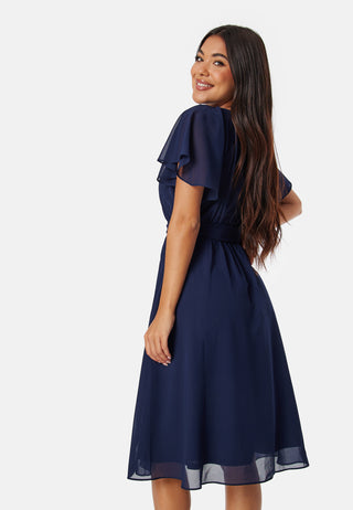 Flutter Chiffon Midikjole