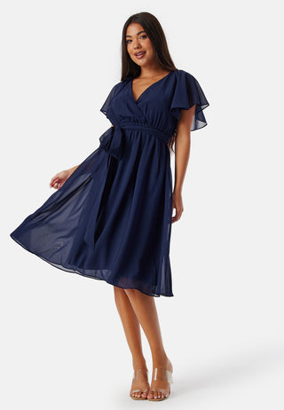 Flutter Chiffon Midikjole