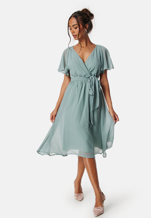 Flutter Chiffon Midikjole