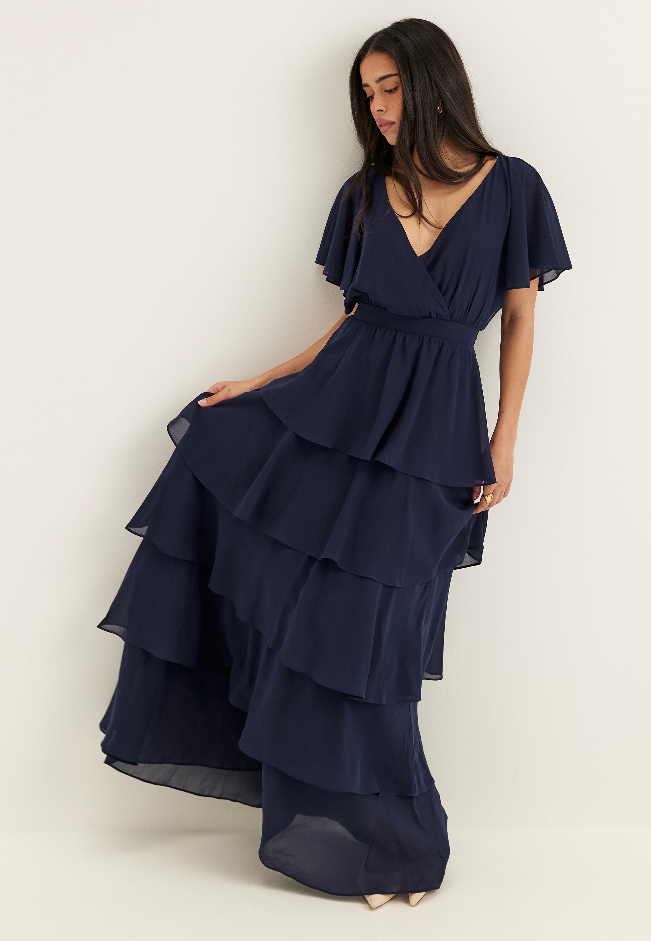 sachin and babi light blue dress Open Back Wedding Dresses main image 0