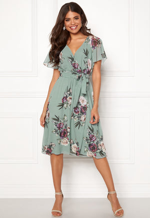 Flutter Floral Midikjole