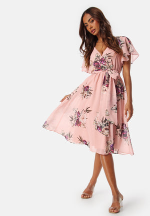 Flutter Floral Midikjole