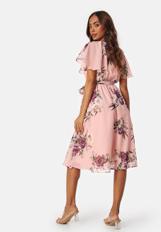Flutter Floral Midikjole