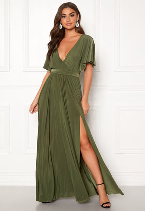 Flutter Sleeve Maxi Dress