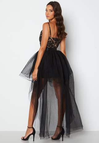 Lace Bodice High Low Dress