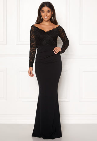 Lace Trim Maxi Dress