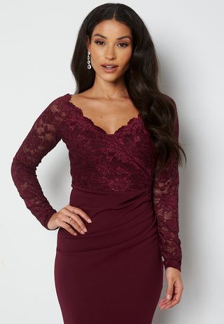 Lace Trim Maxi Dress