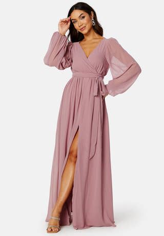 Long Sleeve Chiffon Dress