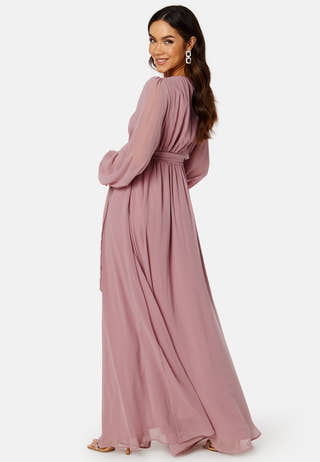 Long Sleeve Chiffon Dress