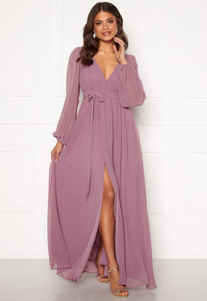 Long Sleeve Chiffon Dress