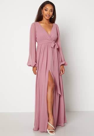Long Sleeve Chiffon Dress
