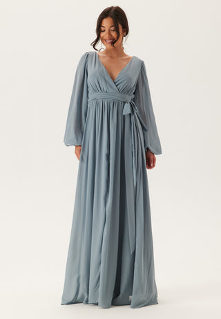 Long Sleeve Chiffon Dress