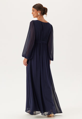 Long Sleeve Chiffon Dress