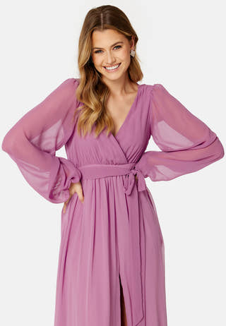 Long Sleeve Chiffon Dress
